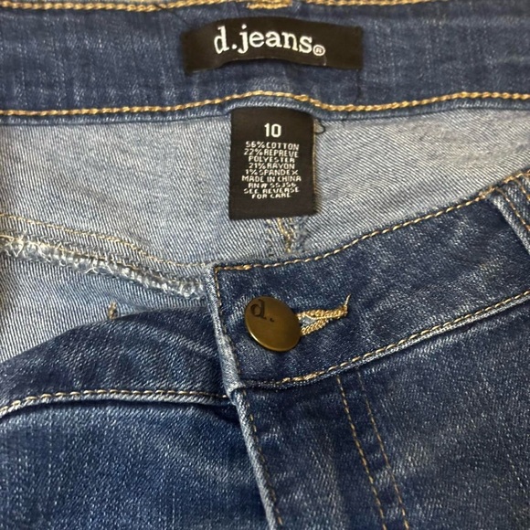 d.jeans Mid Rise Skinny Jeans Size 10 Stretch Denim - Picture 4 of 5